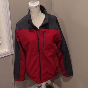 New Free Country Jacket Red and Gray Performance Jacket